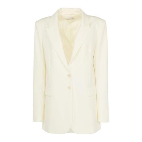 Elegante witte blazer voor vrouwen Patrizia Pepe , White , Dames