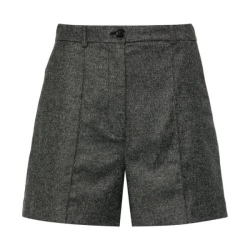 Hoge taille antracietgrijze shorts Pinko , Gray , Dames