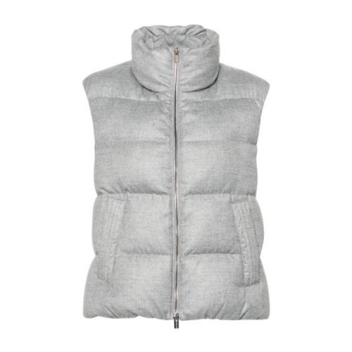 Gewatteerde Grijze Jas Peserico , Gray , Dames