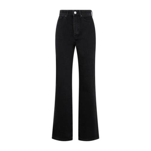 Miliumlo Katoen Jeans By Herenne Birger , Black , Dames