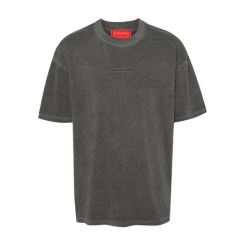 Grijze Katoenen Logo T-shirt Vision OF Super , Gray , Heren