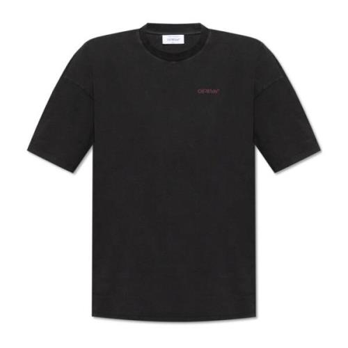 Bedrukt T-shirt Off White , Black , Heren