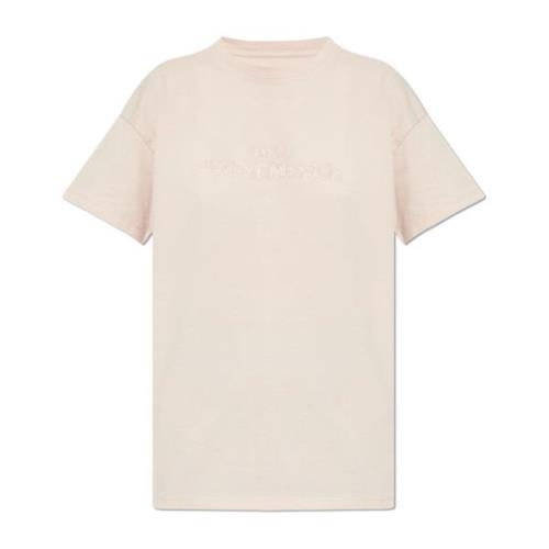 T-shirt met logo Maison Margiela , Pink , Dames