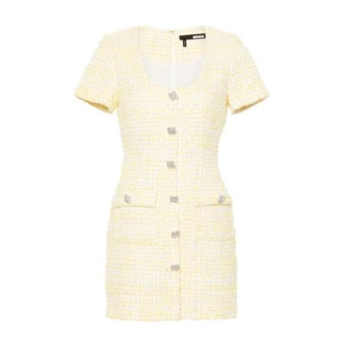 Gele Paillettenjurk Rotate Birger Christensen , Yellow , Dames