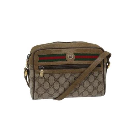 Pre-owned Canvas gucci-bags Gucci Vintage , Beige , Dames