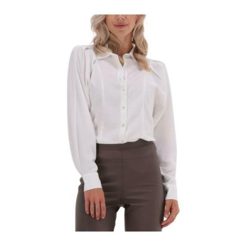 Ecru Lize Blouse Knit-ted , Beige , Dames