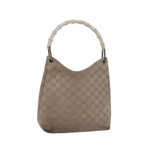 Pre-owned Canvas handbags Gucci Vintage , Gray , Dames