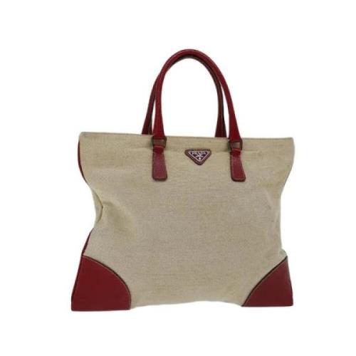 Pre-owned Cotton handbags Prada Vintage , Beige , Dames