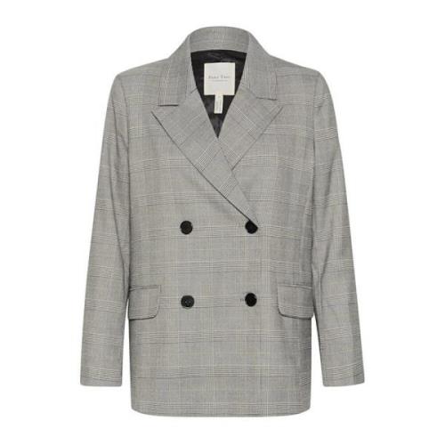 Klassieke Blazer Grijs Ruit Part Two , Gray , Dames