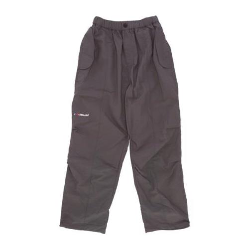 Antraciet Nylon Lange Broek Usual , Gray , Heren