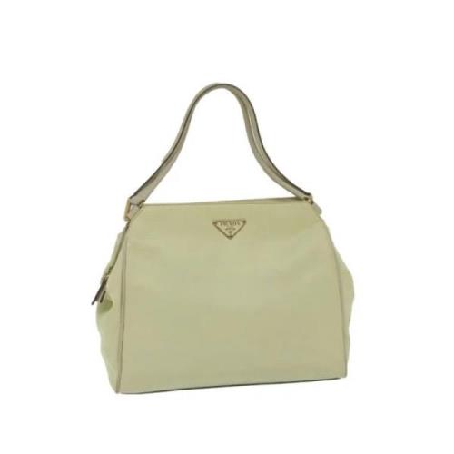 Pre-owned Nylon handbags Prada Vintage , Beige , Dames