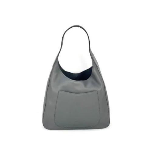 Pre-owned Leather handbags Prada Vintage , Gray , Dames