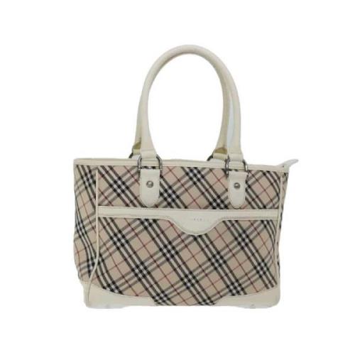 Pre-owned Canvas handbags Burberry Vintage , Beige , Dames