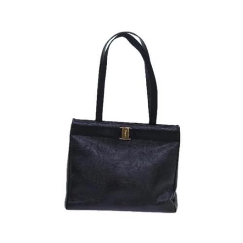 Pre-owned Leather shoulder-bags Salvatore Ferragamo Pre-owned , Black ...