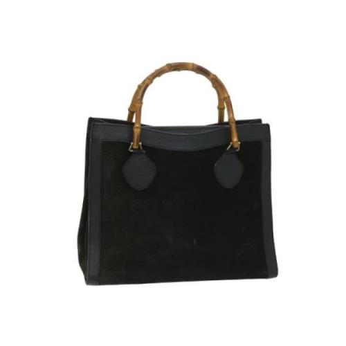 Pre-owned Suede handbags Gucci Vintage , Black , Dames