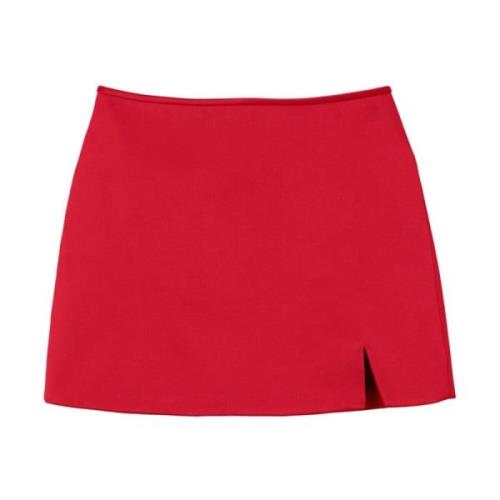 Rode Satijnen Bias Gesneden Rok Marc Jacobs , Red , Dames