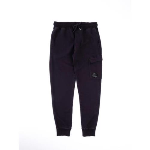 Geborstelde Cargo Sweatpants met Resist Dyed C.p. Company , Purple , H...