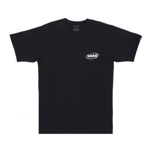 Zwart Logo Geborduurd T-shirt Vans , Black , Heren