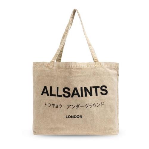 Tas Underground type shopper AllSaints , Beige , Heren