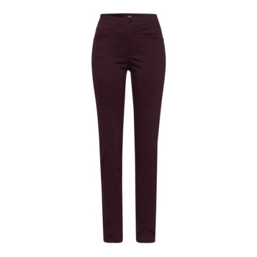 Zachte en stijlvolle Aubergine Broek Brax , Purple , Dames