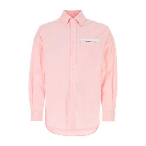 Stijlvolle Roze Katoenen Shirt Palm Angels , Pink , Heren