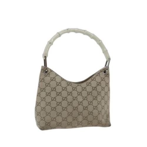 Pre-owned Canvas gucci-bags Gucci Vintage , Gray , Dames