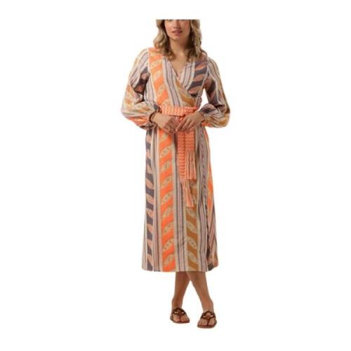 Kleurrijke Maxi Jurk Thetis Devotion , Multicolor , Dames