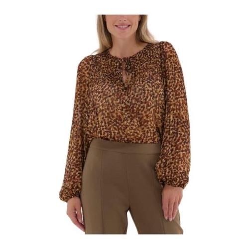 Nutmeg Bruine Blouse Second Dames , Brown , Dames