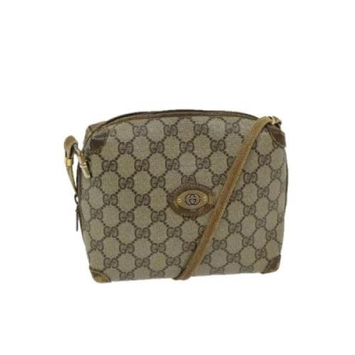 Pre-owned Canvas gucci-bags Gucci Vintage , Beige , Dames