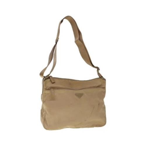 Pre-owned Nylon prada-bags Prada Vintage , Beige , Dames