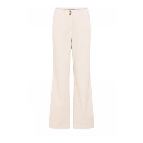 Straight Leg Broek Sanddollar Gustav , Beige , Dames