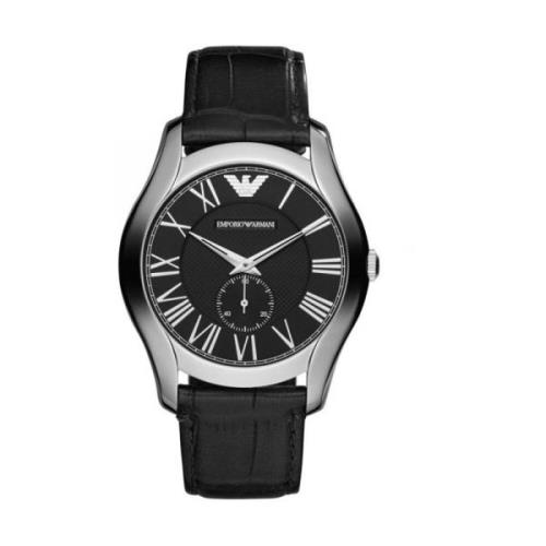 Horloge - Quartz Analoog Leren Band Emporio Armani , Black , Heren