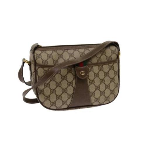 Pre-owned Canvas gucci-bags Gucci Vintage , Beige , Dames