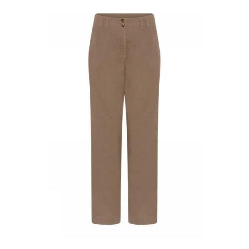 Rechte Pijp Broek Portabella Stijl Gustav , Brown , Dames