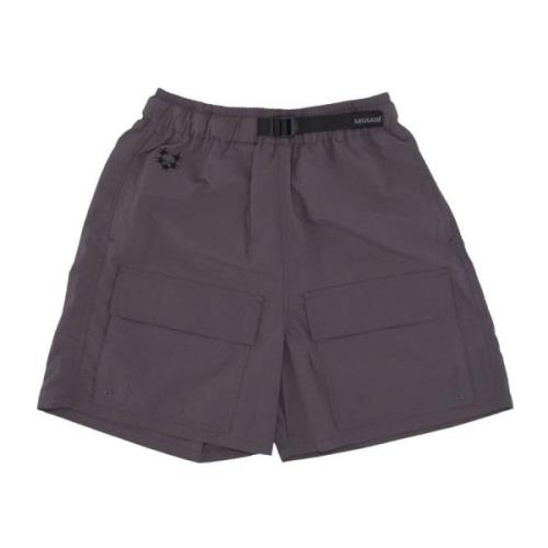 Antraciet Cargo Shorts Elastische Sluiting Usual , Gray , Unisex