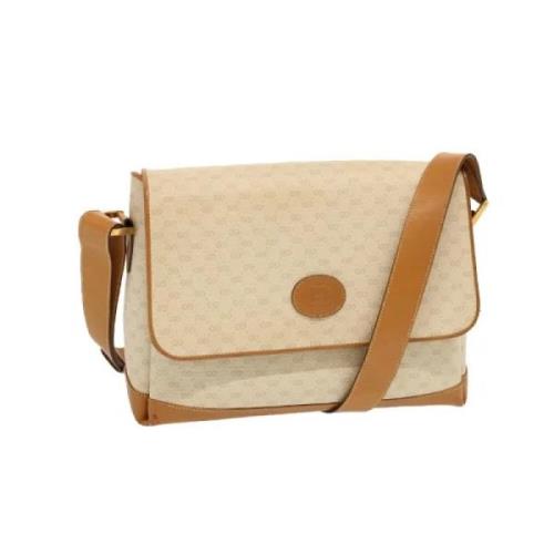 Pre-owned Canvas gucci-bags Gucci Vintage , Beige , Dames