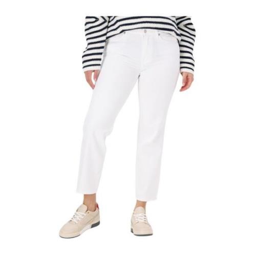 Slim Fit Jeans Roxanne Ankle 7 For All Mankind , White , Dames