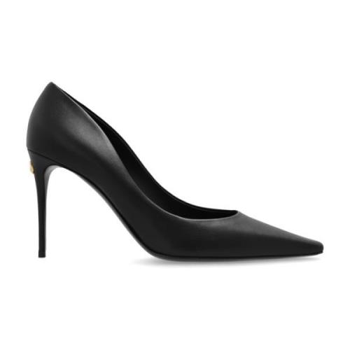 Leren schoenen met hak Dolce & Gabbana , Black , Dames