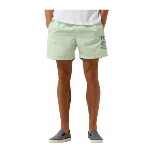 Groene Zwemshorts Koordsluiting Stijl Tommy Hilfiger , Green , Heren