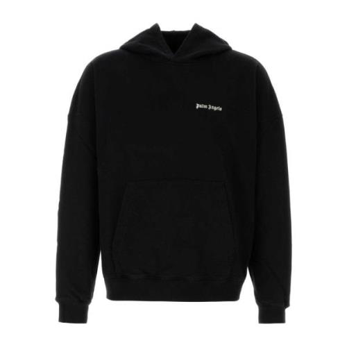 Oversized Zwart Katoenen Sweatshirt Palm Angels , Black , Heren