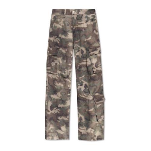 Broek met moro patroon Misbhv , Green , Dames