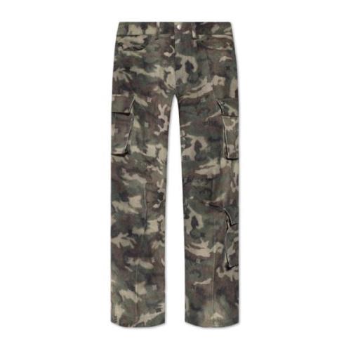 Broek met moro patroon Misbhv , Green , Heren