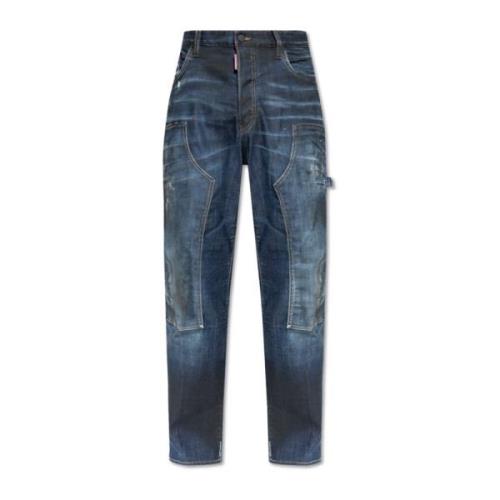 Jeans in losse stijl Dsquared2 , Blue , Heren