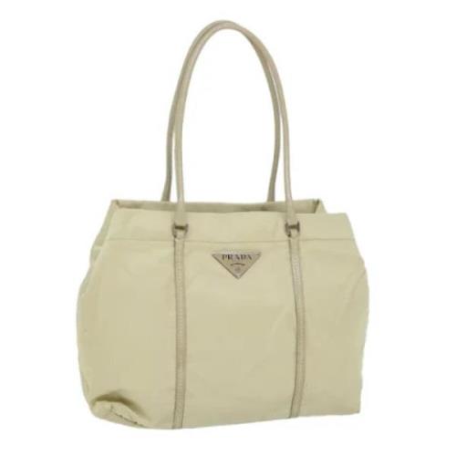 Pre-owned Nylon prada-bags Prada Vintage , White , Dames