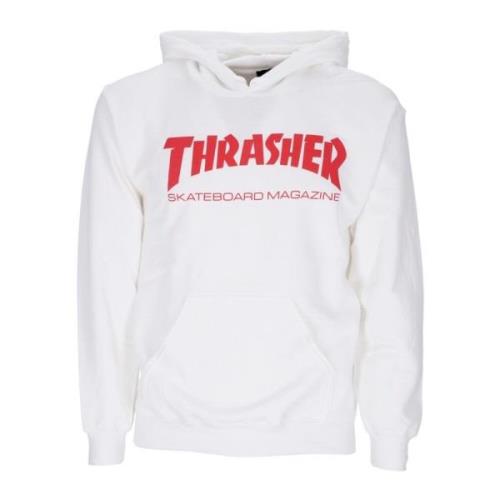 Skatemag Hood White/red Sweatshirt Thrasher , White , Unisex