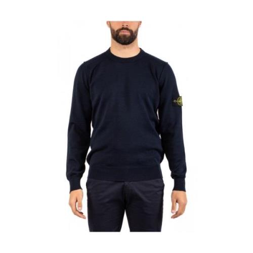 Round-neck Knitwear Stone Island , Blue , Heren