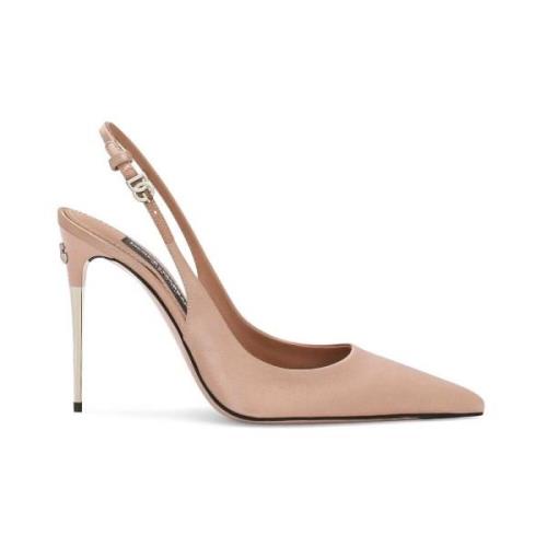 Elegante Decollete Schoenen voor Vrouwen Dolce & Gabbana , Beige , Dam...