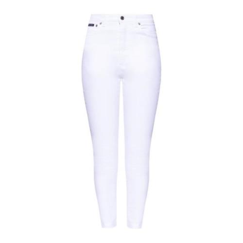 Jeans met logo Dolce & Gabbana , White , Dames