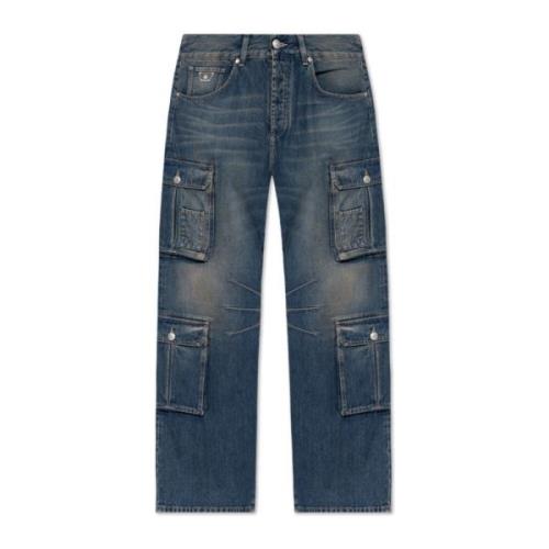 Jeans met zakken Misbhv , Blue , Heren