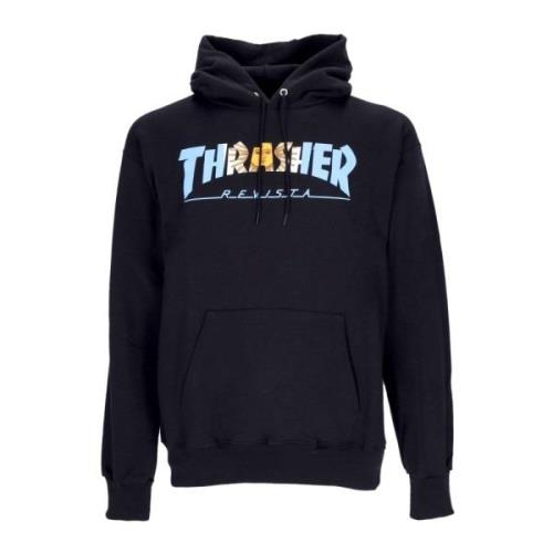 Argentina Revista Zwarte Hoodie Lange Mouwen Thrasher , Black , Unisex